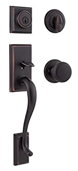 【中古】【輸入品・未使用】Kwikset Hawthorne Single Cylinder Handleset w/Juno Knob featuring SmartKey in Venetian Bronze by Kwikset|ムジカ&フェリーチェ店