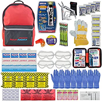 【中古】【輸入品・未使用】Ready America 70385 Deluxe Emergency Kit 4 Person Backpack by Ready America [並行輸入品]
