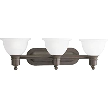 【中古】【インポート品・未当てはめる】Progress Lighting p3163?Madison 3ともし火風呂場洗面かざり付ける台ともし火with食刻玻璃、 27-1/2-Inch Width x 8-Inch Height 94316320 1 [並行輸