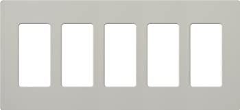 【中古】【インポート品・未当て嵌める】Lutron SC-5-PD Satin Colors 5-Gang Wallplate%ｶﾝﾏ% Palladium by Lutron [並行輸入品]