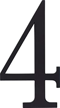 【中古】【輸入品・未使用】Atlas Homewares TRN4-BL 6-Inch The Traditionalist House Number-4%ｶﾝﾏ% Black by Atlas Homewares