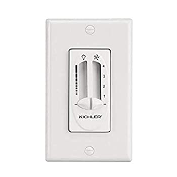 【中古】【輸入品・未使用】【並行輸入品】Kichler Lighting 337010WH Fan/Light Dual 4-Speed Slider Control White Finish|ムジカ&フェリーチェ店