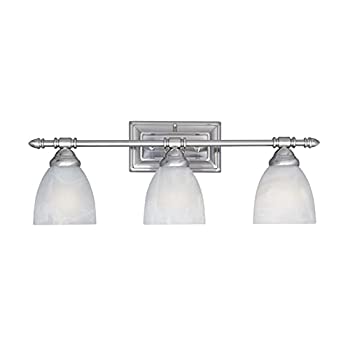 【中古】【輸入品・未使用】Designers Fountain 94003-SP Apollo 3-Light Bath Bar%ｶﾝﾏ% Satin Platinum by Designers Fountain [並行輸入品]｜ムジカ＆フェリーチェ店