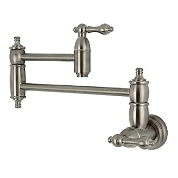 【中古】【インポート品・未当て嵌める】Kingston Brass KS3108AL Restoration Pot Filler%ｶﾝﾏ% Satin Nickel [並行輸入品]
