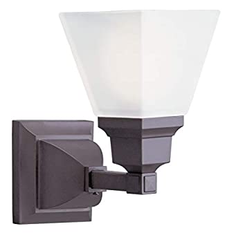 【中古】【輸入品・未使用】Livex Lighting 1031-07 Mission 1-Light Bath Light%ｶﾝﾏ% Bronze by Livex Lighting