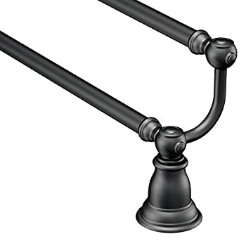 【中古】【輸入品・未使用】Moen YB5422WR Kingsley 24インチ バスルームダブルタオルバー 錬鉄|ムジカ&フェリーチェ店