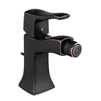 【中古】【インポート品・未当て嵌める】Hansgrohe 31275921 Metris C Single Hole Bidet%ｶﾝﾏ% Rubbed Bronze 141［並行輸入］