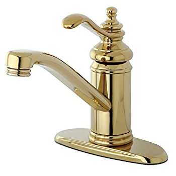 【中古】【輸入品・未使用】Kingston Brass KS3402TL Single Handle 4 in. Centerset Lavatory Faucet with Push-Up & Optional Deck Plate 64,673円