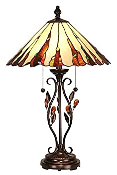 【中古】【インポート品・未当て嵌める】Dale Tiffany TT90178 リプリーテーブルランプ アンティークゴールド 18in x 18in x 27.5in 砂子