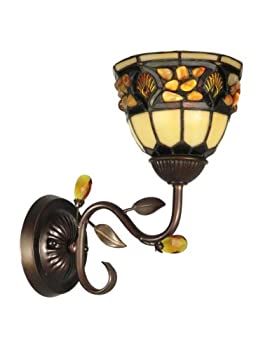 【中古】【インポート品・未当て嵌める】Dale Tiffany Lamps Dale Tiffany TH90231 小壁板据え置き用キャンドルスティック点火装置 10 x 6.25 x 10.75 マルチ色合い