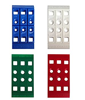 【中古】【輸入品・未使用】Handi-Shim 丈夫な再利用可能なプラスチック構造シム スペーシング 水平 配管などに 40個詰め合わせパック (4サイズ)