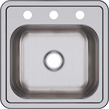 【中古】【輸入品・未使用】Elkay D115153 Dayton Kitchen Sink Satin Stainless Steel Top Mount 3 Holes by Elkay [並行輸入品]
