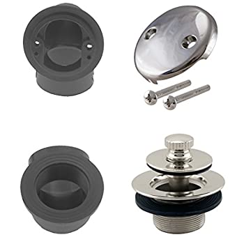 【中古】【インポート品・未当て嵌める】Westbrass D574-05 Pull \u0026 Drain Sch. 40 ABS Plumber\u0027s Pack with Two-Hole Elbow - Polished Nickel その他-インテリア・寝具・収納
