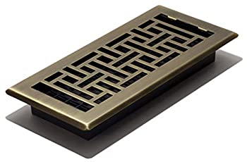 【中古】【輸入品・未使用】[デコールグレーツ]Decor Grates Oriental Floor Register%ｶﾝﾏ% Antique Brass%ｶﾝﾏ% 4Inch by 10Inch AJH410-A [並行輸入品]