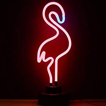 【中古】【輸入品・未使用】Neonetics Business Signs Flamingo Neon Sign Sculpture%ｶﾝﾏ% Pink