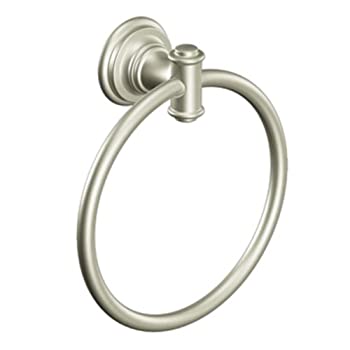【中古】【輸入品・未使用】Moen DN9186BN Ellsworth Towel Ring%ｶﾝﾏ% Brushed Nickel by Moen [並行輸入品]
