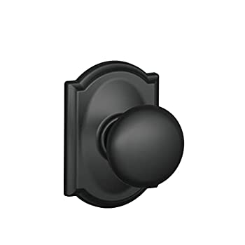 【中古】【インポート品・未当て嵌める】Schlage F10 PLY 622 CAM キャメロットコレクション プリマス パッセージノブ つや消し黒いこと