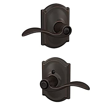 【中古】【輸入品・未使用】SCHLAGE F40 ACC 716 CAM アクセントレバー キャメロットトリムベッドとバスロック付き エイジドブロンズ 16,521円