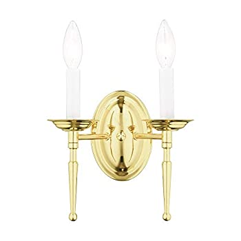 【中古】【輸入品・未使用】Livex Lighting 5122-02 Williamsburg 2-Light Wall Sconce%ｶﾝﾏ% Polished Brass by Livex Lighting