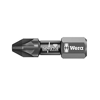 【中古】【輸入品・未使用】Wera 855/1 Diamond Coated Impaktor Screwdriver Bits for PZ 3 Pozidriv Screws%カンマ% Pack of 10 by Wera|ムジカ&フェリーチェ店