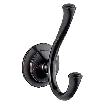 【中古】【インポート品・未当て嵌める】(Robe Hook%ｶﾝﾏ% Venetian Bronze) - Delta Linden Robe Hook Venetian Bronze 79435-RB
