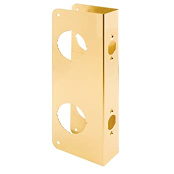 【中古】【輸入品・未使用】Prime-Line Products U 9537 Door Reinforcer 1-3/4-Inch Thick by 2-3/8-Inch Backset 2-1/8-Inch Bore%ｶﾝﾏ% Non-Recessed%ｶﾝﾏ% Brass by Prime