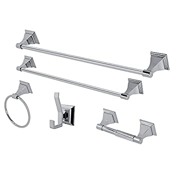 【中古】【インポート品・未当て嵌める】Kingston Brass BAHK61212478C 46珊 and 60珊 Towel Bar%ｶﾝﾏ% 15珊 Towel Ring%ｶﾝﾏ% Toilet Paper Holder and Robe Hook Monarch Bathroom Acces