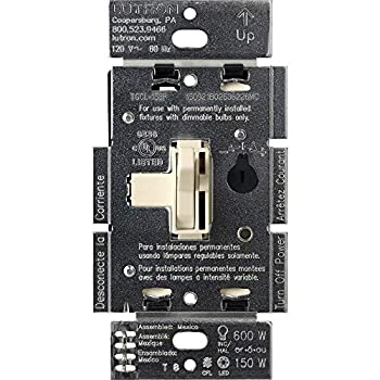 【中古】【輸入品・未使用】Lutron Ariadni/Toggler LED+調光器 | 150ワット 単極/3ウェイ | AYCL-153P-AL | アーモンド