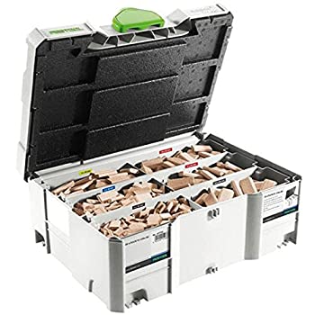 【中古】【インポート品・未当て嵌める】Festool 498899 Assorted Domino Beech Tenons and Cutters インチ T-Loc Systainer
