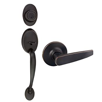 【中古】【輸入品・未使用】Design House 702050 Coventry 2-Way Latch Entry Door Handle Set with Lever%ｶﾝﾏ% Handle and Keyway%ｶﾝﾏ% Oil Rubbed Bronze Finish [並行輸
