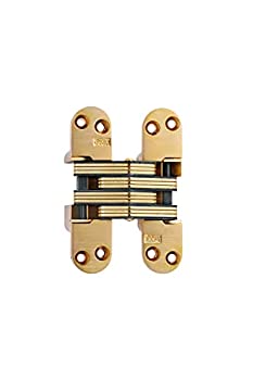 【中古】【輸入品・未使用】SOSS Mortise Mount Invisible Hinge with 8 Holes%ｶﾝﾏ% Zinc%ｶﾝﾏ% Satin Brass Finish%ｶﾝﾏ% 4-5/8 Leaf Height%ｶﾝﾏ% 1-1/8 Leaf Width%ｶﾝﾏ% 1-4