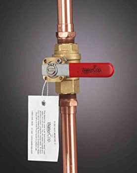 【中古】【インポート品・未当て嵌める】WaterCop ウォーターシャットオフバルブ 生き肝手持ち部分付き添い人 大ざっぱはたご屋用 鉛無償性 1in (WCMVLF-1)