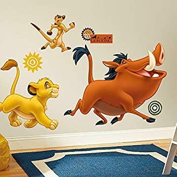 【中古】【輸入品・未使用】[ルームメイト]RoomMates The Lion King Peel and Stick Giant Wall Decals RMK1922GM [並行輸入品]