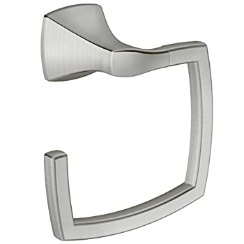 【中古】【輸入品・未使用】Moen YB5186BN Voss Bathroom Towel Ring%ｶﾝﾏ% Brushed Nickel 141［並行輸入］