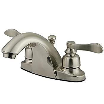 【中古】【インポート品・未当て嵌める】Kingston Brass KB8648NFL Two Handle 4 インチ. Centerset Lavatory Faucet with Retail Pop-up その他-インテリア・寝具・収納