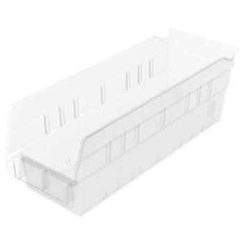 【中古】【インポート品・未当てはめる】akro-mils 30120?12-inch by 4-inch by 4インチクリアプラスチックネストシェルフBinボックス席、24風呂敷き包み
