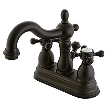 【中古】【輸入品・未使用】Kingston Brass KB1605BX Heritage 10cm Centerset Lavatory Faucet with Metal Cross Handle%ｶﾝﾏ% Oil Rubbed Bronze
