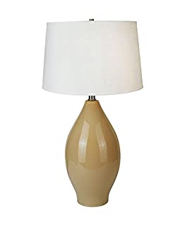 【中古】【輸入品・未使用】Ore InternationalセラミックOblongテーブルランプ One Size ベージュ 6201BE 1
