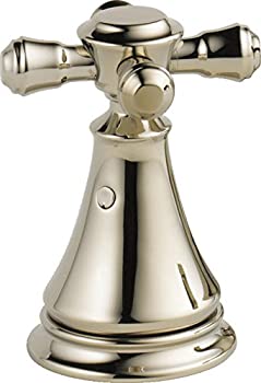 【中古】【輸入品・未使用】Delta H295 キャシディメタルクロスハンドル ペア 2.63 x 2.63 x 2.63 inches H295PN 1