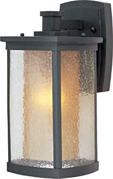 【中古】【輸入品・未使用】(Bronze) - Maxim Lighting 3153CDWSBZ One Light Seedy/Wilshire Glass Wall Lantern%ｶﾝﾏ% Bronze