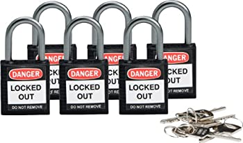 【中古】【インポート品・未当て嵌める】Brady 118934 Black%ｶﾝﾏ% Brady Compact Safety Lock - Keyed Different (6 Locks) by Brady