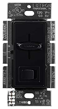【中古】【輸入品・未使用】(Black) - Lutron SCL-153P-BL Skylark CL 150-wattS CFL/LED/Incandescent Dimmer%ｶﾝﾏ% Black