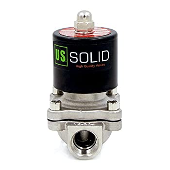 【中古】【輸入品・未使用】U.S. Solid 1/2%ダブルクォーテ% ステンレス鋼電磁弁 12V DC 直動式 圧縮空気 水 水空気 電磁バルブ ソレノイドバルブ|ムジカ&フェリーチェ店