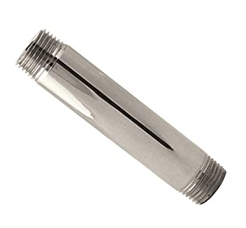 【中古】【インポート品・未当て嵌める】(Polished Nickel) - WestBrass D12104 Polished Nickel 1.3糎 IPS x 10糎 Pipe Nipple