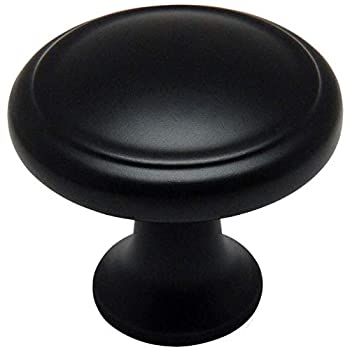 【中古】【インポート品・未当て嵌める】Cosmas 5982?FBフラットブラックキャビネットハードウェアラウンドノブ???1???1?/ 8?\u0026quot;差しわたし???25容器に並べる
