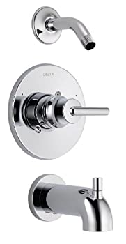 【中古】【輸入品・未使用】デルタ蛇口Trinsic 14シリーズタブ/シャワートリムwith lessヘッド 8.00 x 6.50 x 8.00 inches T14459-LHD 1|ムジカ&フェリーチェ店