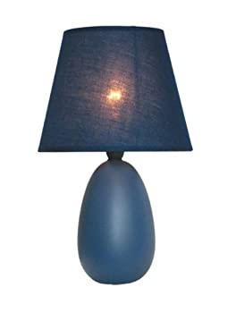 【中古】【輸入品・未使用】セラミックテーブルランプ 小さな楕円形 LT2009-BLU 1｜ムジカ＆フェリーチェ店