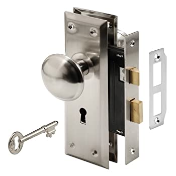 【中古】【輸入品・未使用】Prime-Line Products E 2330 Keyed Mortise Lock Set%カンマ% Satin Nickel Finish by Prime-Line Products|ムジカ&フェリーチェ店