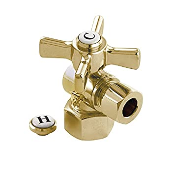 【中古】【輸入品・未使用】KINGSTON BRASS CC43102ZX Millennium 1/2-Inch FIP X 3/8-Inch OD Compression Angle Stop%ｶﾝﾏ% Polished Brass by Kingston Brass｜ムジカ＆フェリーチェ店