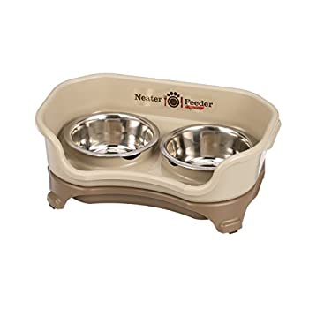 【中古】【輸入品・未使用】ペットボウル ニーターフィーダー(Neater Feeder) ベージュ